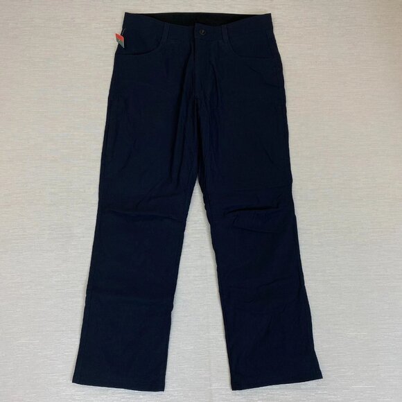 Orvis Fleece Lined Tech Pants Mens 34 x 30 Black Water Repellent Insulated - Picture 2 of 13